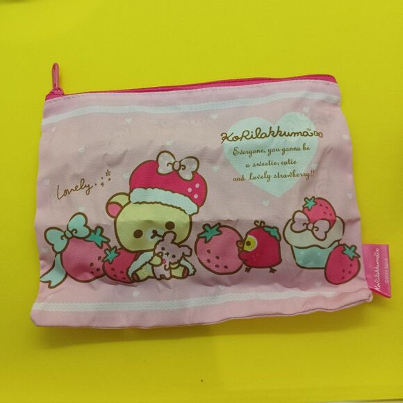 korilakkuma flat pouch with zipper - Picture 2 of 3